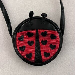 Little Lovebug Ladybug Heart Sequence Purse